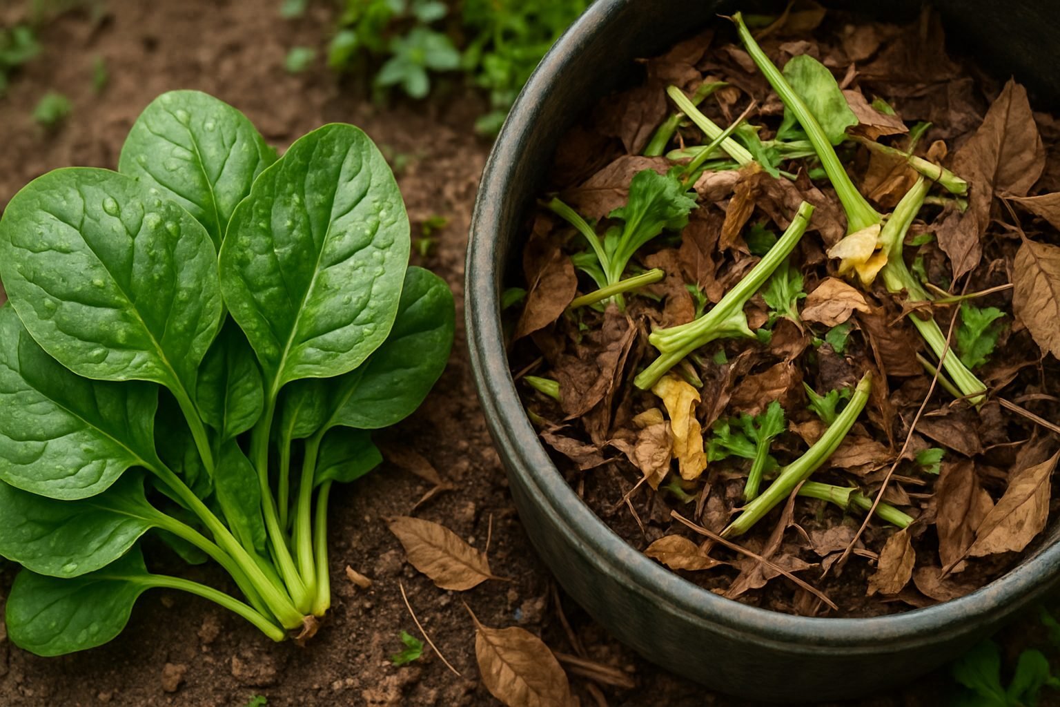 Why Compost Spinach