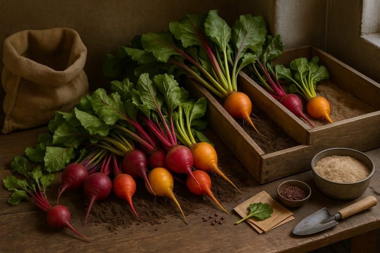 Storing Beets in a Root Cellar